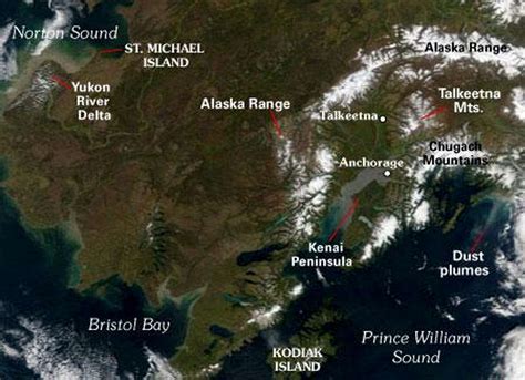 Locations of Chugach and Tongass National Forests in USDA Forest