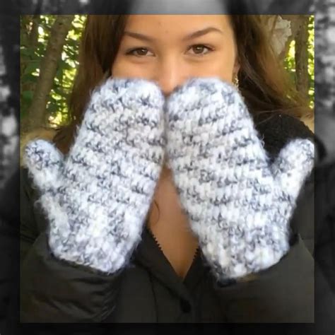 Chunky Crochet Mittens