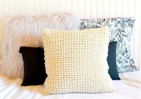 Chunky Crochet Pillow