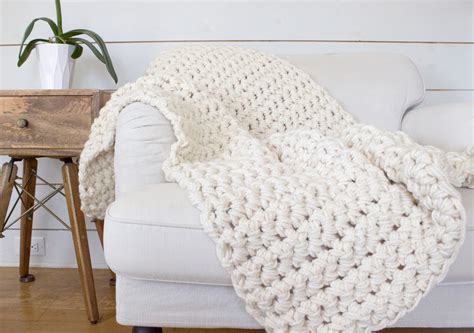 Chunky Crocheted Blanket