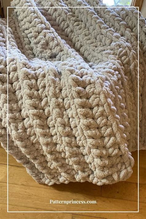Chunky Yarn Blanket Pattern Crochet