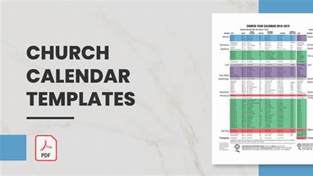 Church Calendar Program