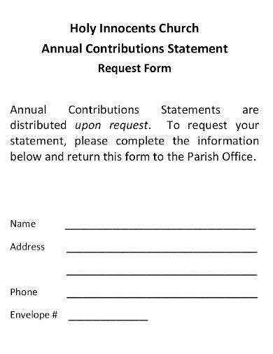 Free Church Contribution Spreadsheet —