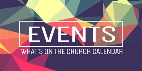 Church Events Calendar