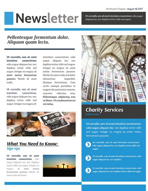 10 Free Church Newsletter Templates You Can Use Now by Get A