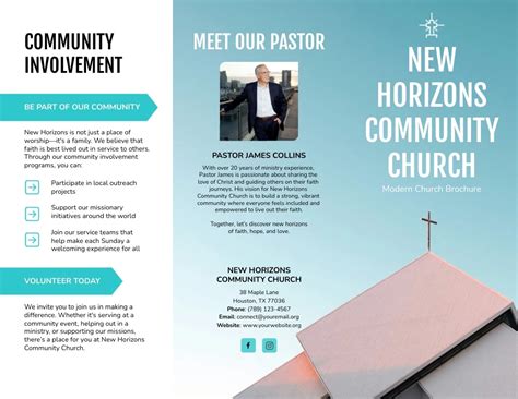 Church Trifold Brochure Template Creative Brochure Templates