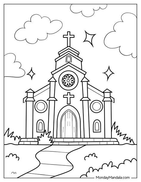Church Coloring Page