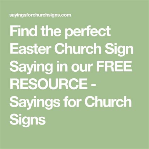 Church Sign Sayings Easter