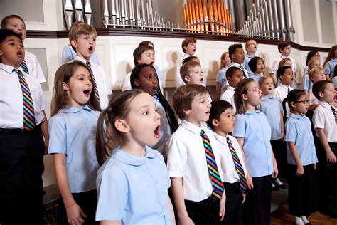 Church choir singing