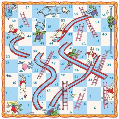Chutes And Ladders Board Template