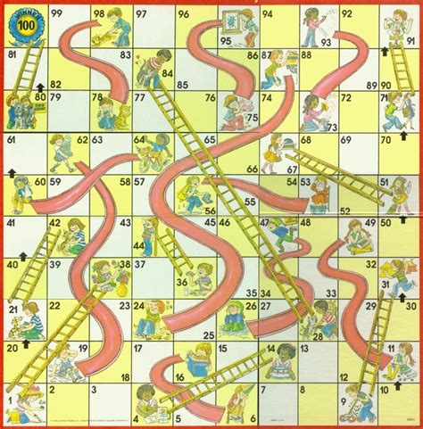 Chutes And Ladders Printable Game Board