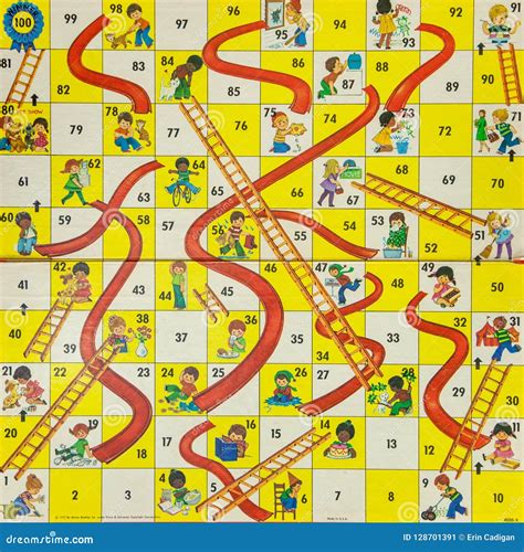 Chutes And Ladders Board Game Template