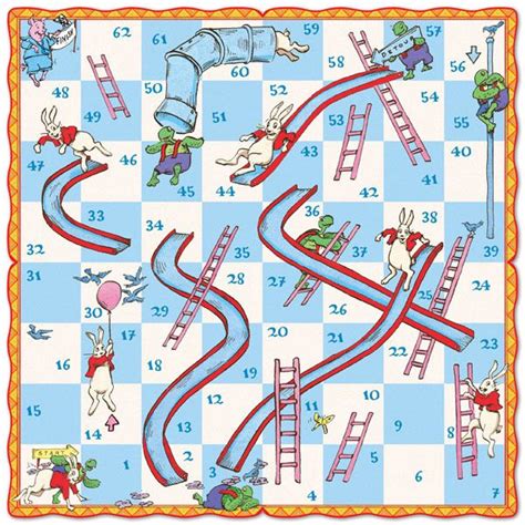 Chutes And Ladders Printable Game Board