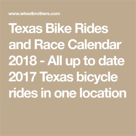 Ciba Ride Calendar