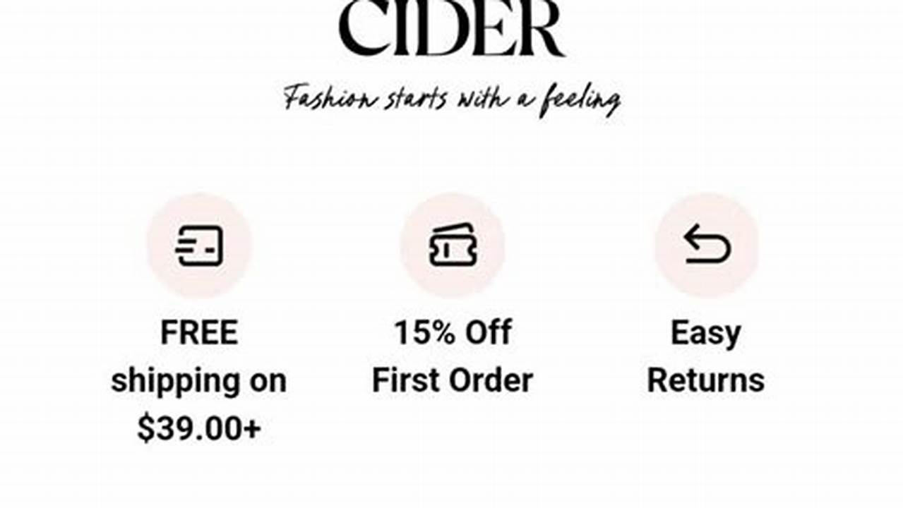 Cider Promo Code 2024