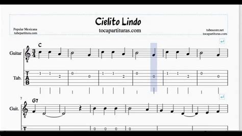 Cielito Lindo En Notas Musicales