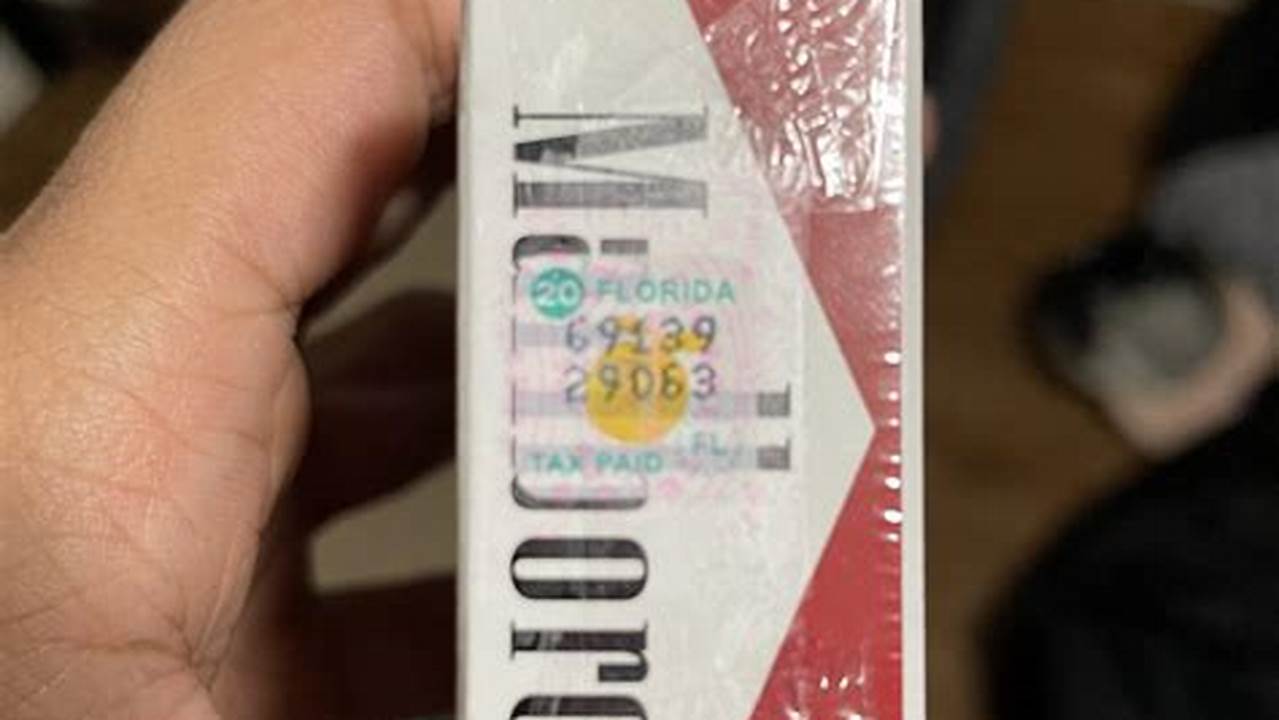 Cigarette Date Codes 2024