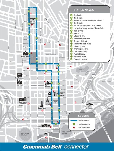 Cincinnati Streetcar Map