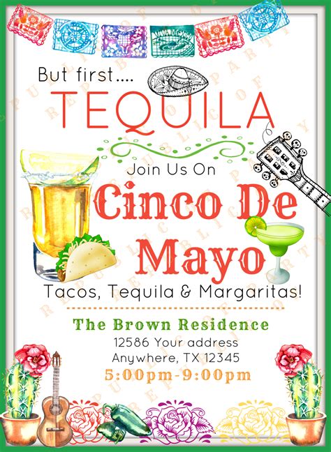 Cinco De Mayo Invitations Free Printable