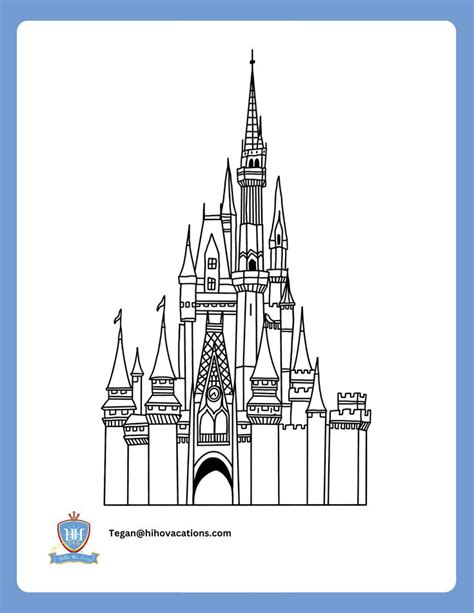 Cinderella Castle Printable