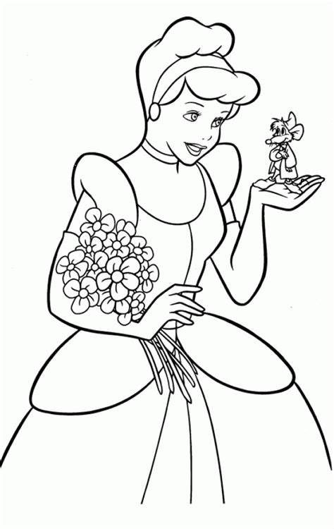 Cinderella Coloring Pages Free