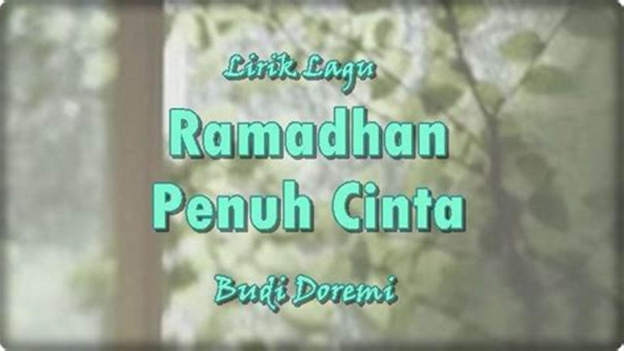 Cinta, Ramadhan