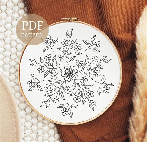 Circle Embroidery Pattern