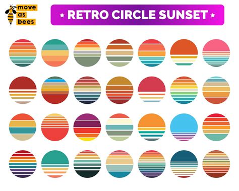 Download Circle Gradient Backgrounds Bundle Cricut SVG DXF Files