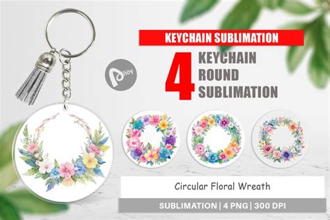 Download Circle Keychain Sublimation Images