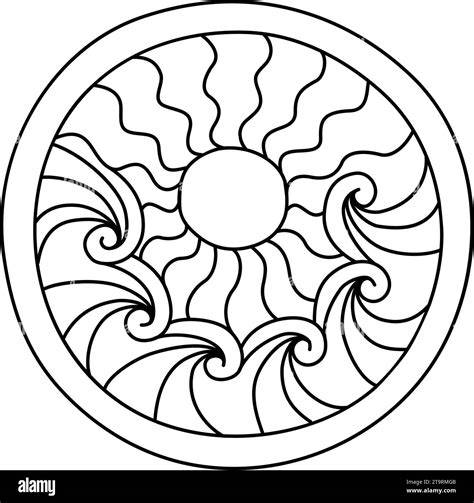 Circle Round Coloring Pages