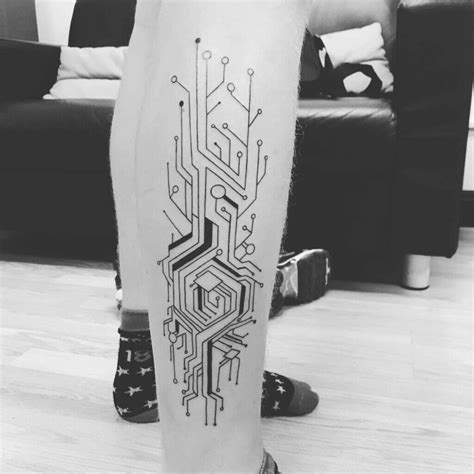 60 Circuit Board Tattoo Designs For Men Electronic Ink Ideas