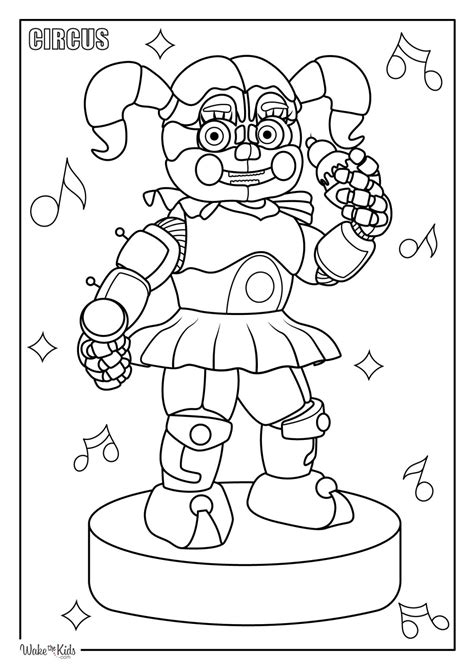 Circus Baby Coloring Page