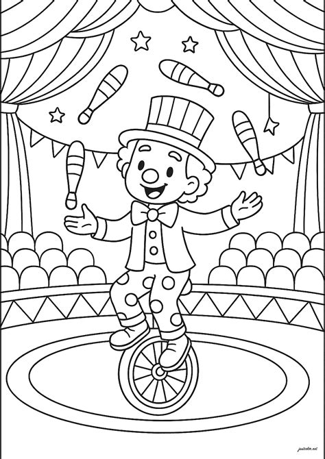 Circus Coloring Page