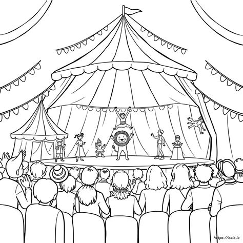 Circus Kleurplaat