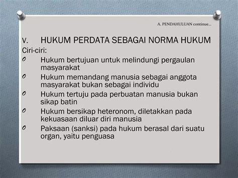 Ciri Ciri Hukum Perdata