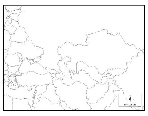 Russia and CIS Map Quiz Countries
