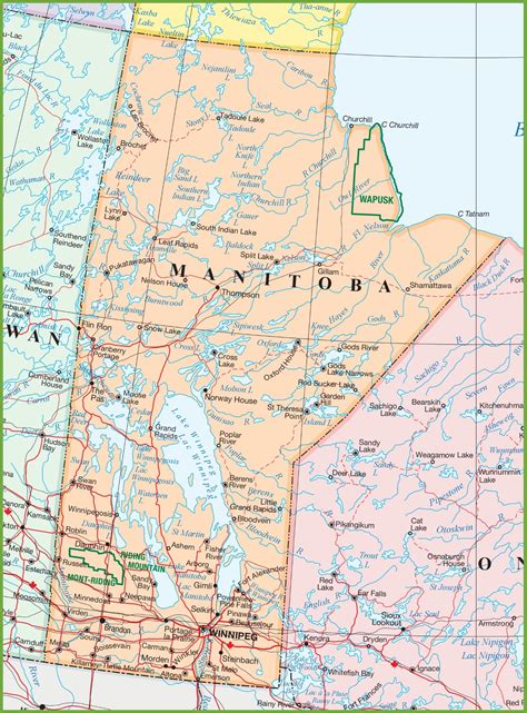 Manitoba City and Town Maps Birnie