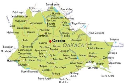 Large detailed map of Oaxaca City Oaxaca city, Map, Detailed map