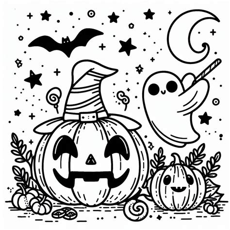 Citrouille à Colorier Halloween