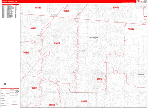 Citrus Heights Zip Code Map