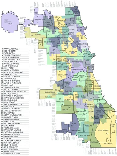 City Of Chicago Ward Map