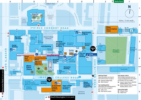 Campus map for the University of Westminster on Behance University of