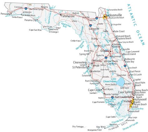 Map Of Florida Highways And Interstates