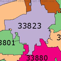 Lakeland FL Zip Code Map