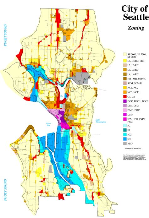 Map of Seattle Areas Where Policies Encourage Residential Growth