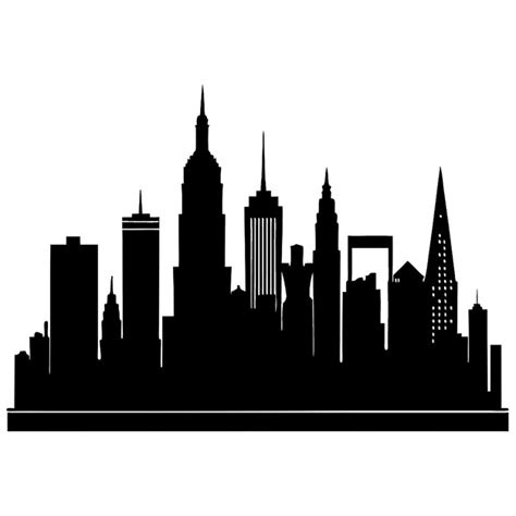 Download City Silhouette SVG File - SVG Design Commercial Use Free PSD Mockups