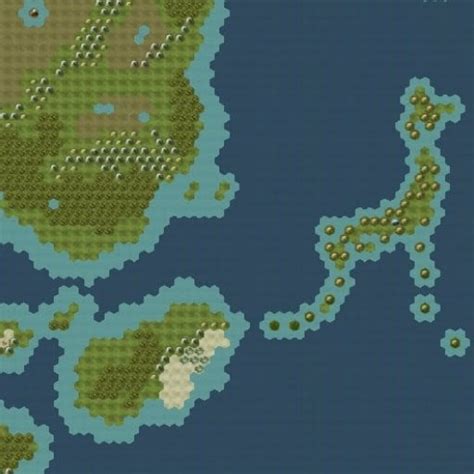 Ferry Crossing with Japan on a Earth Map civ