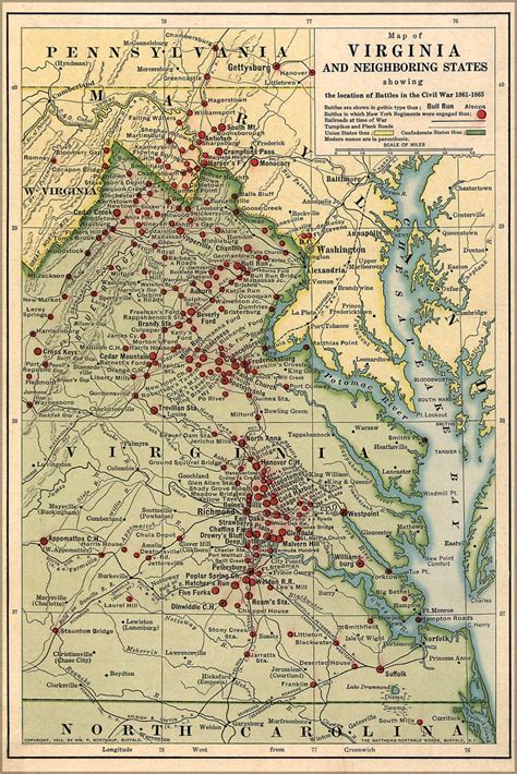 Civil War Battles In Virginia Map