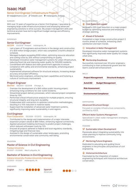 Civil Engineer Resume Canada