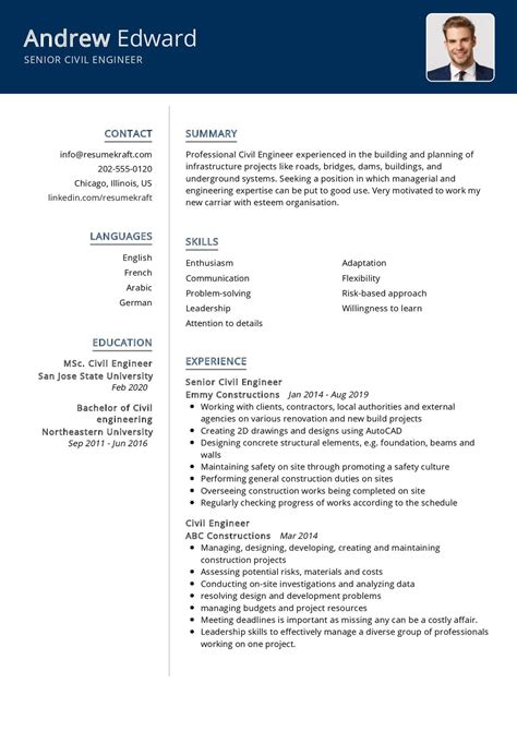 Civil Engineer Resume Pdf